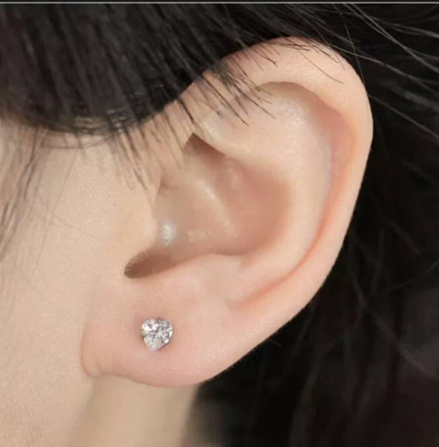 Anting Giwang diamond zircon Model love anti luntur anti iritasi jaminan 100%