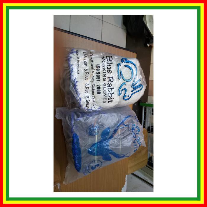 Sarung Tangan Rajut Benang Sarung Tangan Benang ~ Sarung Tangan Katun 5 Benang Putih / Abu