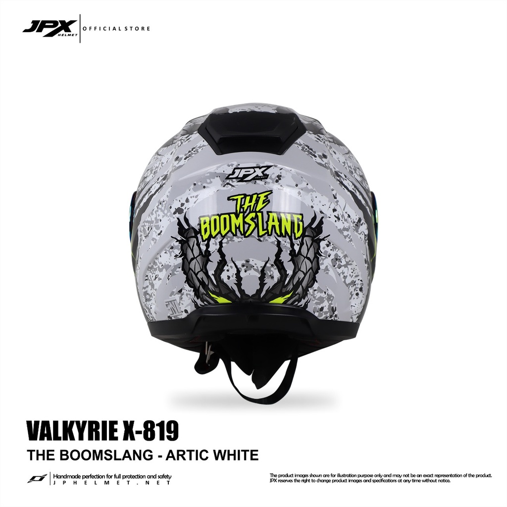 HELM JPX X-819 VALKYRIE BOOM SLANG ( ONGKIR 2KG ) - JPX BOOMSLANG HELM FULL FACE JPX ORI