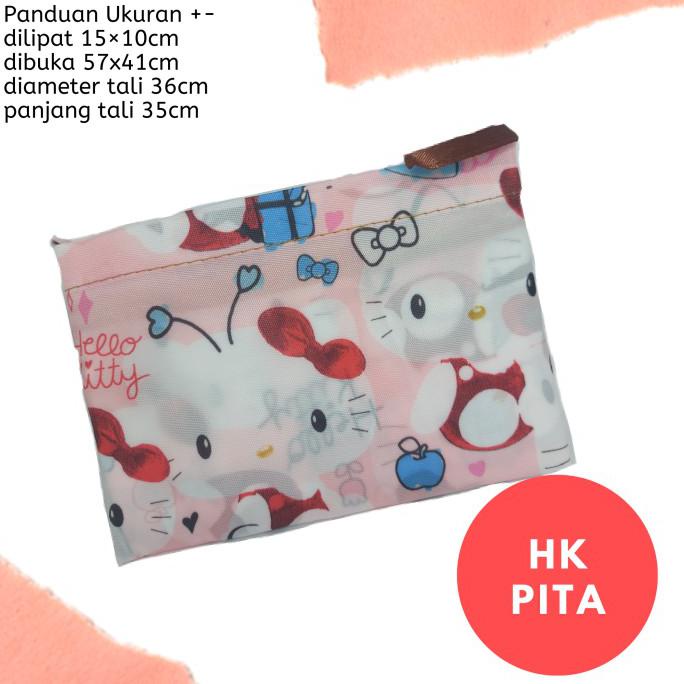 

Mudah Tas Kantong Belanja Lipat Jumbo Premium Hello Kitty - Pita Promo