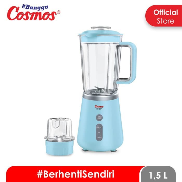 COSMOS Blender 2 Tabung Plastik 1.5 Liter CB 801BL / P - Garansi 1 Tahun