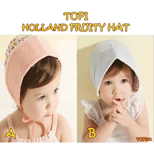 TOPI08 TOPI HOLLAND FRUITY HAT / TOPI BAYI / TOPI ANAK