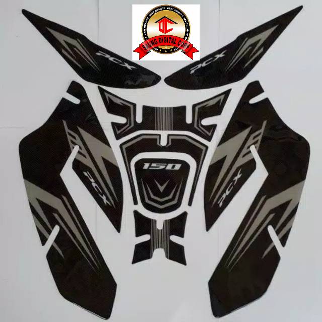 Sticker Tankpad timbul elastis full PCX motip 150