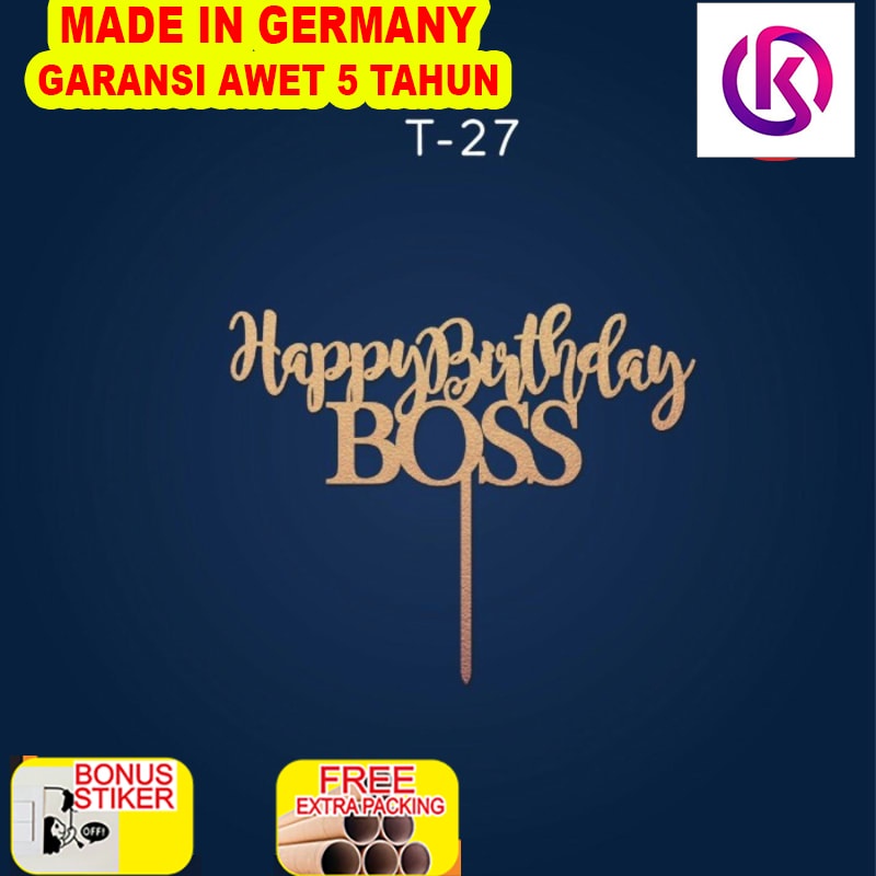 

Murah T 27 / CAKE TOPPER / BIRTHDAY TOPPER / HIASAN KUE ULANG TAHUN / FLAG