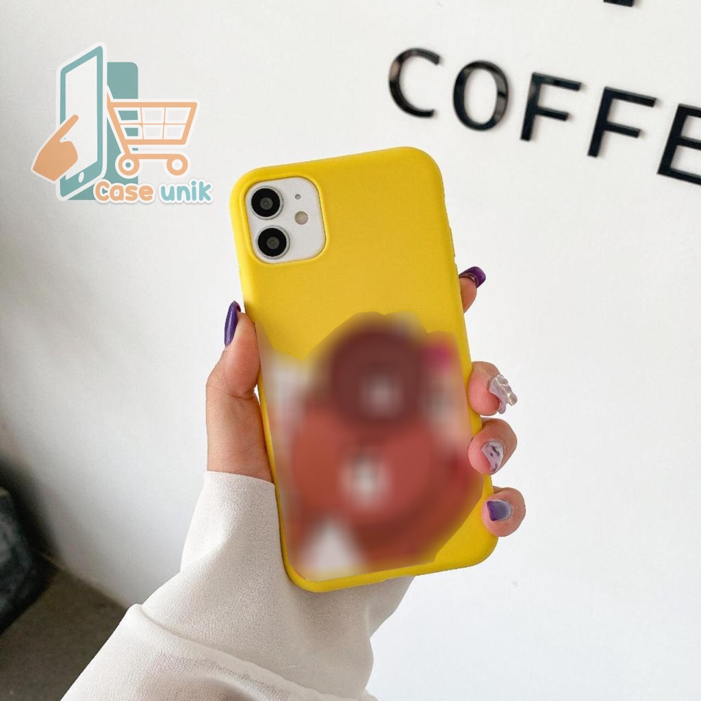 SS261 Softcase Popsocket BEAR Samsung J3 A02S A12 A20s A50 A50s A30s A31 A21s A51 M20 CS3962