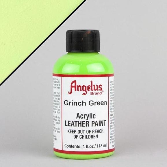 

^%^%^%^%] Angelus Acrylic Leather Paint GRINCH GREEN 4oz/120ml