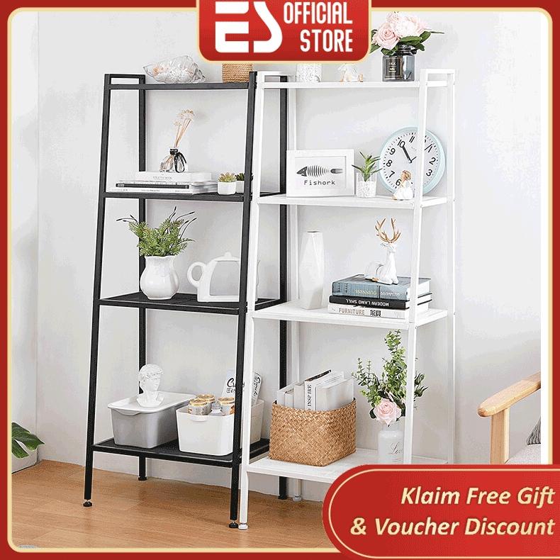 ES RAK BUKU RAK RUANG TAMU SERBAGUNA TINGKAT 4 SUSUN 2 WARNA PUTIH HITAM 2 UKURAN TERMURAH , . , ...