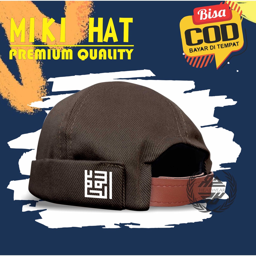 Topi Peci Miki Hat Peci Uas Kufi Alhamdulilah Bahan Daimaru Premium