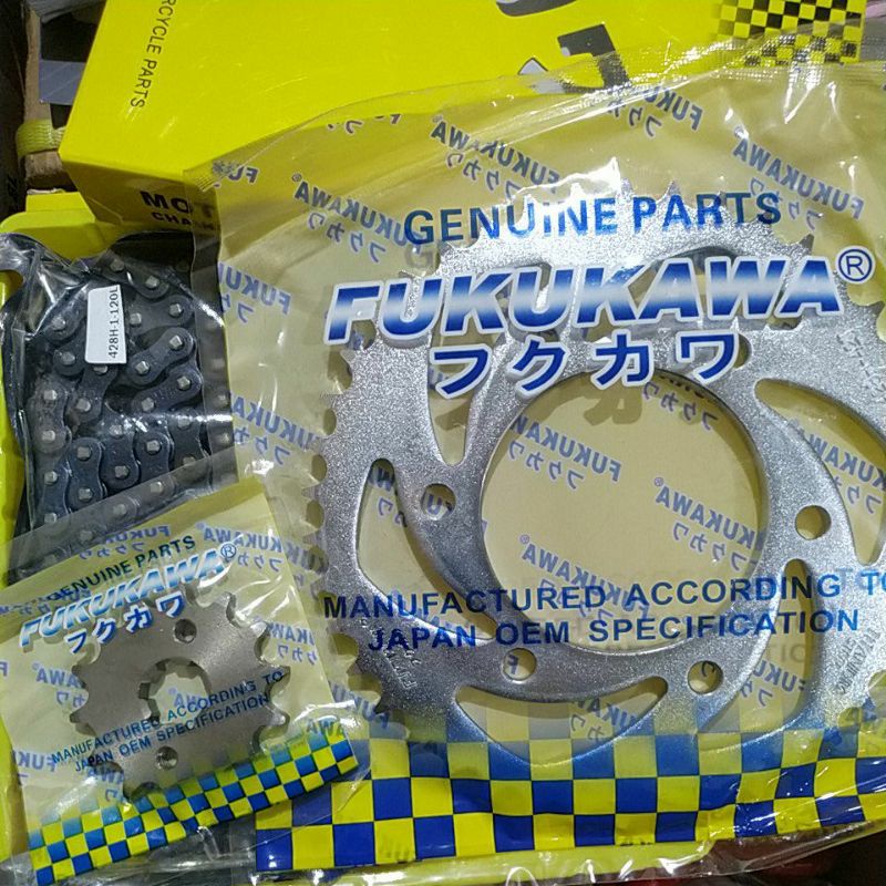 gear gir paket rantai paket Vixion old lama fukukawa