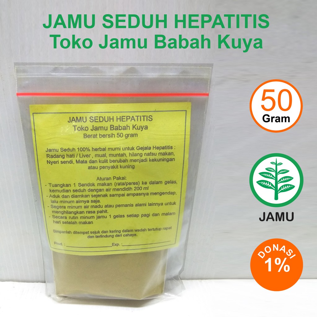 

Hepatitis Liver Toko Jamu Babah Kuya Racikan Seduh Serbuk Herbal Alami