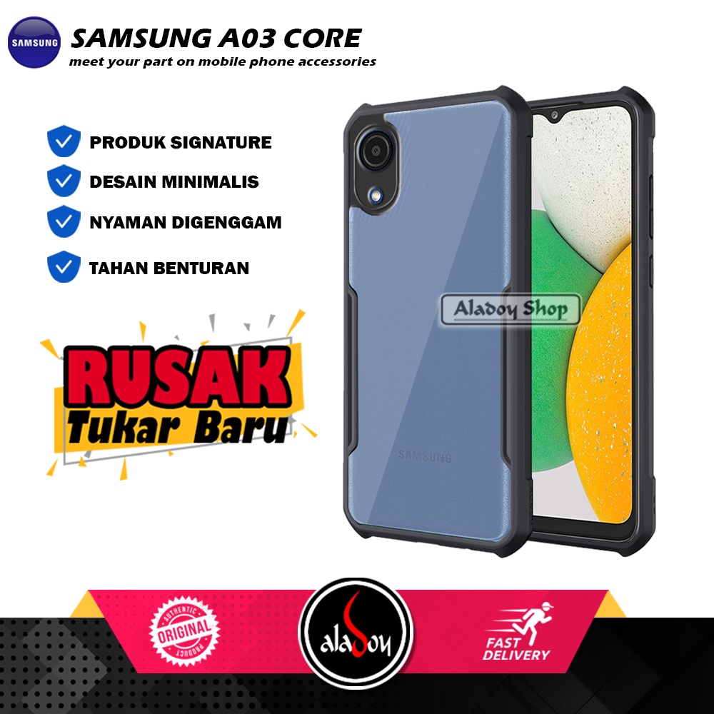 Case Samsung A03 Core Armor Shield Shockproof Airbag Transparent Premium Softcase