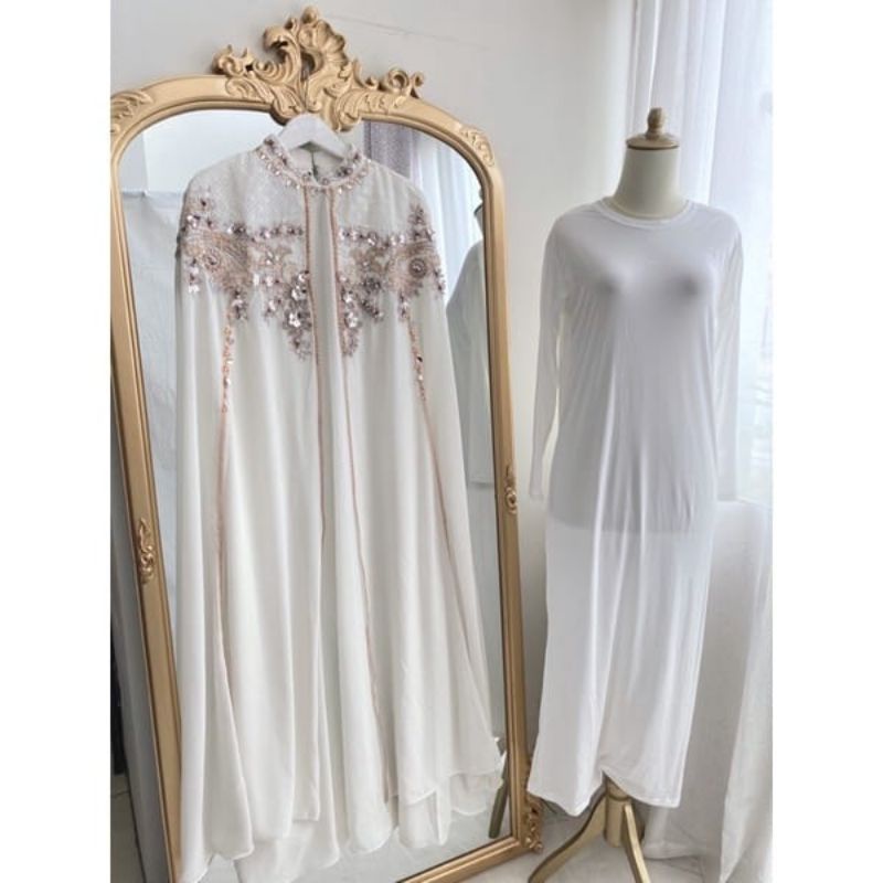 ( FREE MANSET ) TERBARU KAFTAN CELIN PREMIUM / Gamis Hijab Muslimah Pakaian