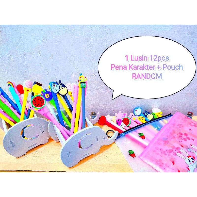 

Pena Gel karakter 1lusin random