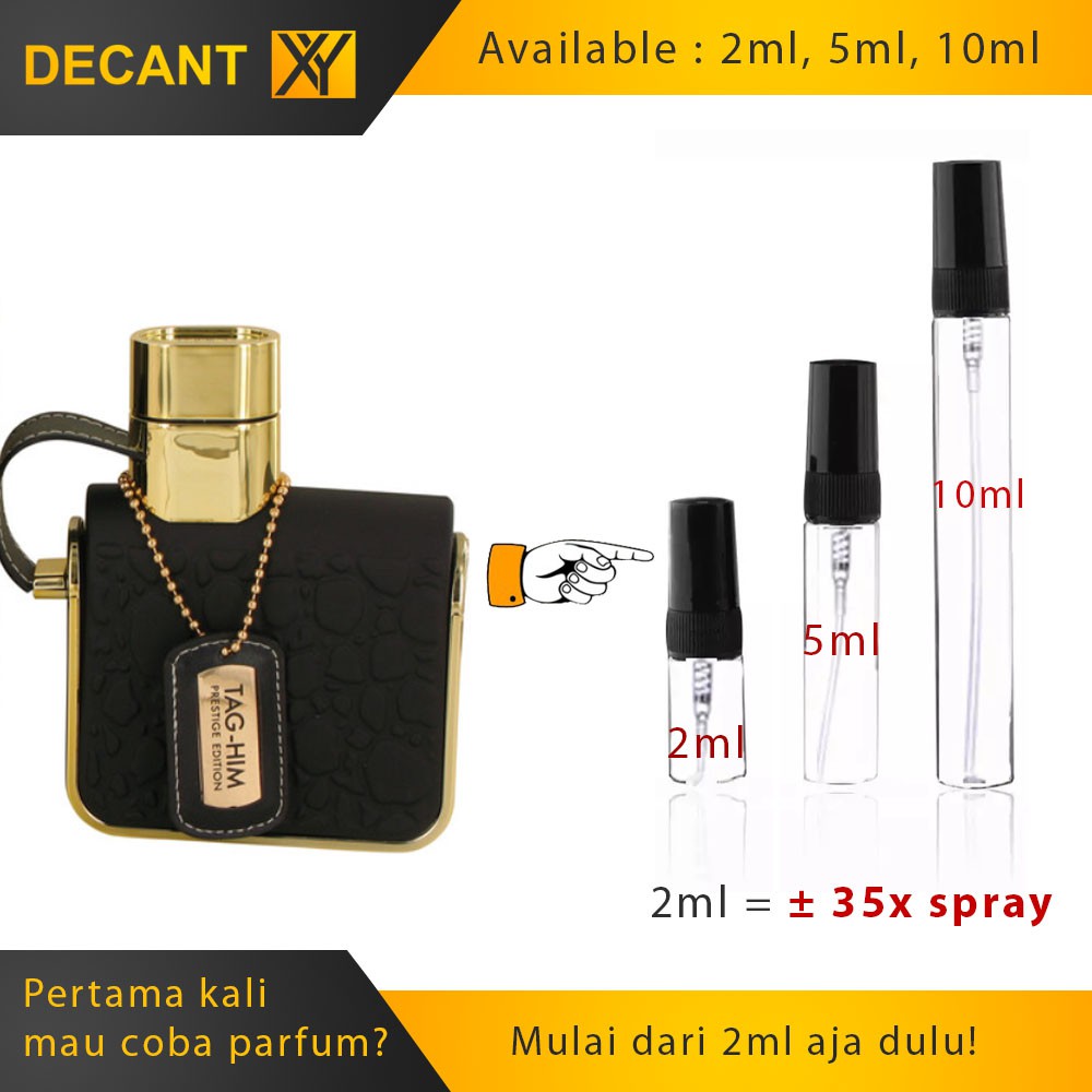 Decant Parfum Armaf Tag Him Prestige 5ml 10ml 2ml