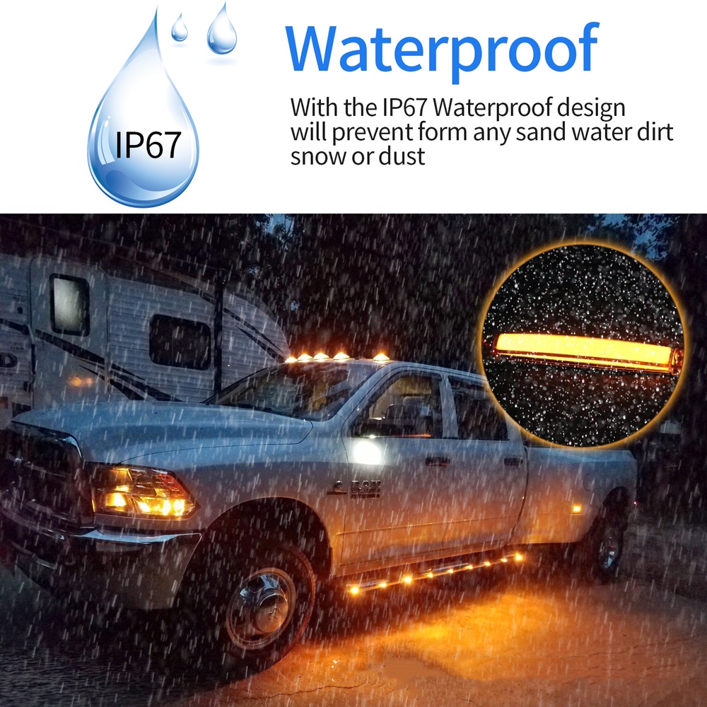 12v 24v 9smd bus/Truk/trailer/Truk/Truk LED Side light LED tail light Lampu Penanda Lampu Sinyal Lampu Indikator Samping