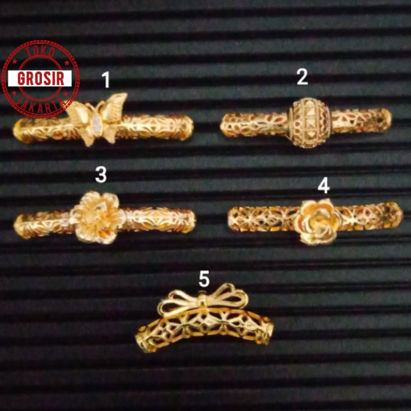 Liontin Charm Xuping Tabung Aneka Model Untuk Gelang Tali