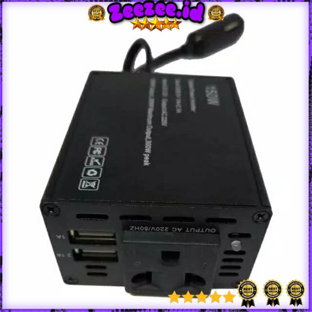 Power Inverter Mobil dengan 2 USB Port 150W 220V