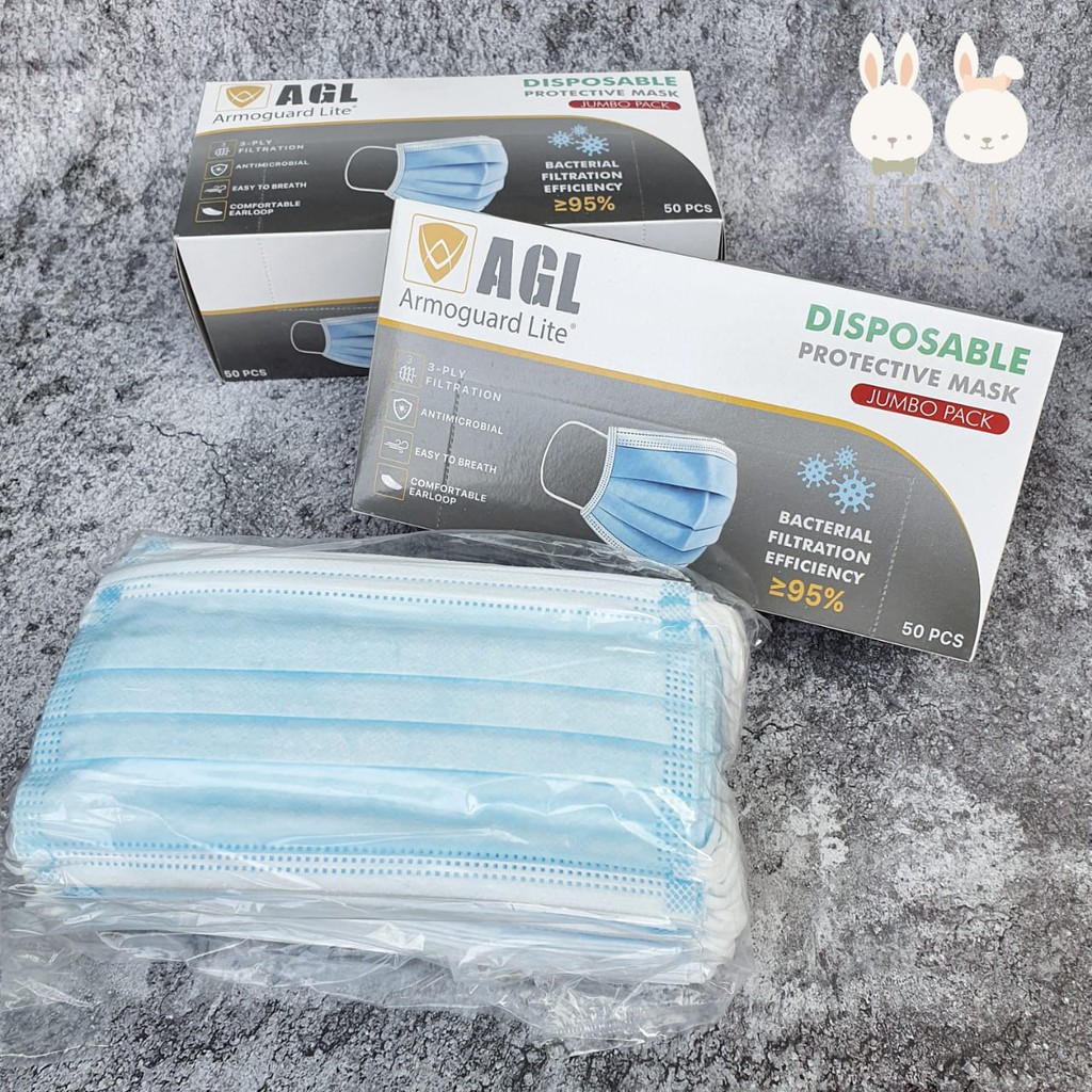 Armoguard LITE DISPOSABLE MASK/ Masker AGL 50 pcs
