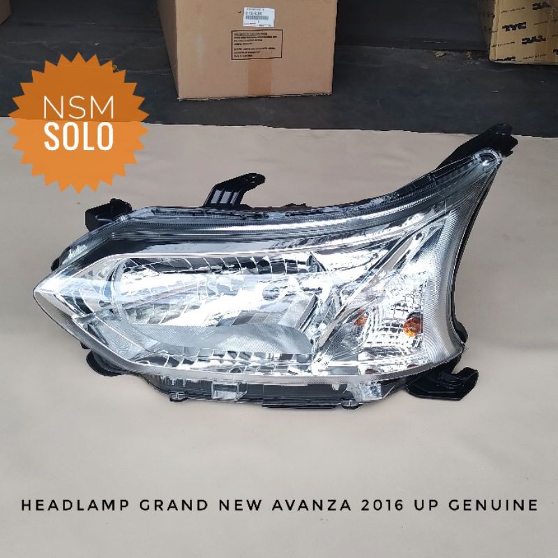 Headlamp Lampu Utama Mobil Toyota Grand New Avanza 2016 Kiri Kanan Genuine Dmac