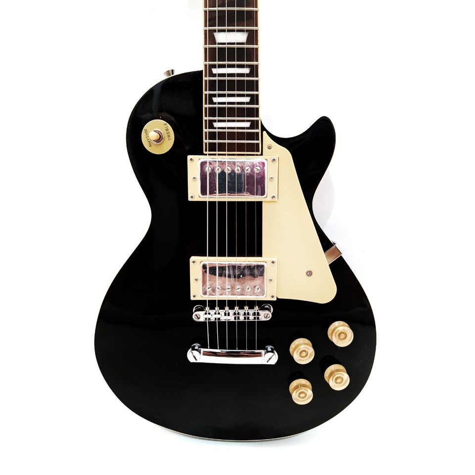 Gitar Elektrik Merk Gibson Les Paul Warna Hitam Black Listrik LesPaul Bonus Tas dan Kabel Jack Murah Jakarta