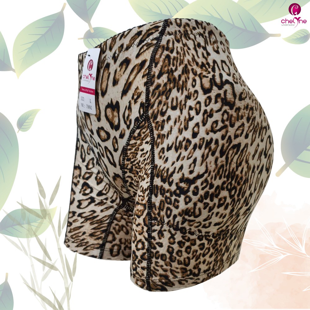 Short Chelyne Korset Pantat Busa Highwaist V7992  Motif Leopard