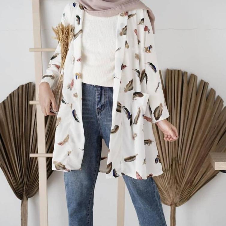 [SKU : MNSHH] BOHEMIAN AUTER//LONG CARDI ADELEA//CARDI MOTIF BULU