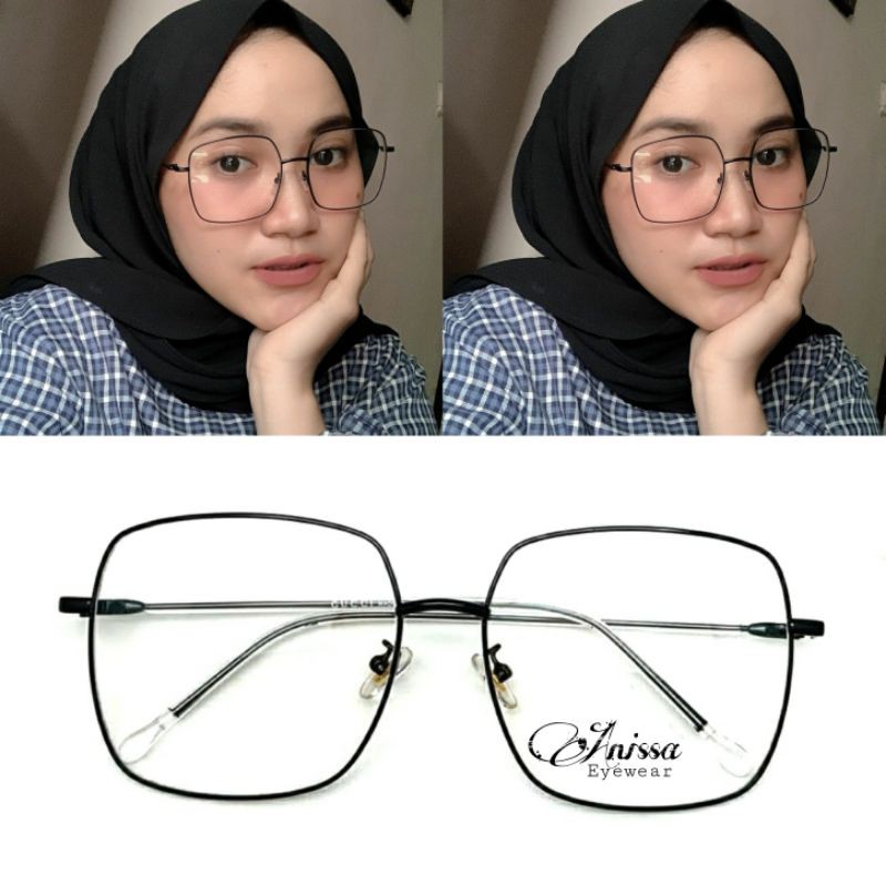 COD - Frame Kacamata 19009,Gratis Lensa Minus, Kacamata Antiradiasi, Kacamata
