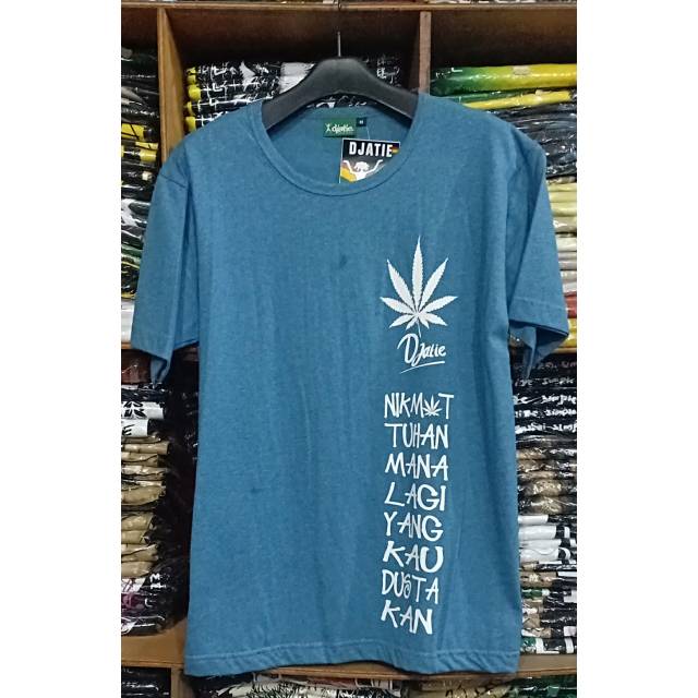 Kaos baju biru 420 ganja reggae original murah