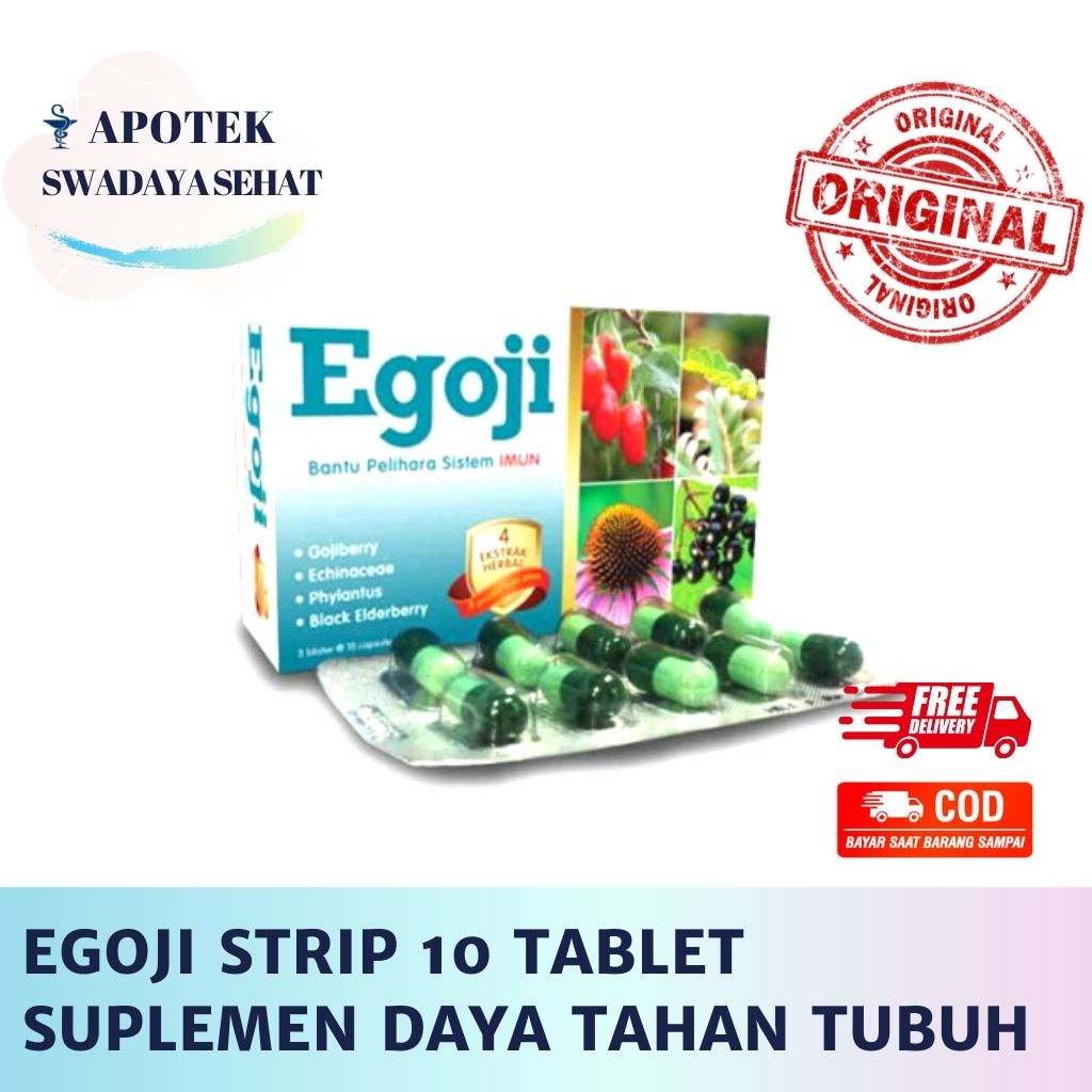 EGOJI Strip 10 Tablet - Vitamin Multivitamin Suplemen Daya Tahan Tubuh