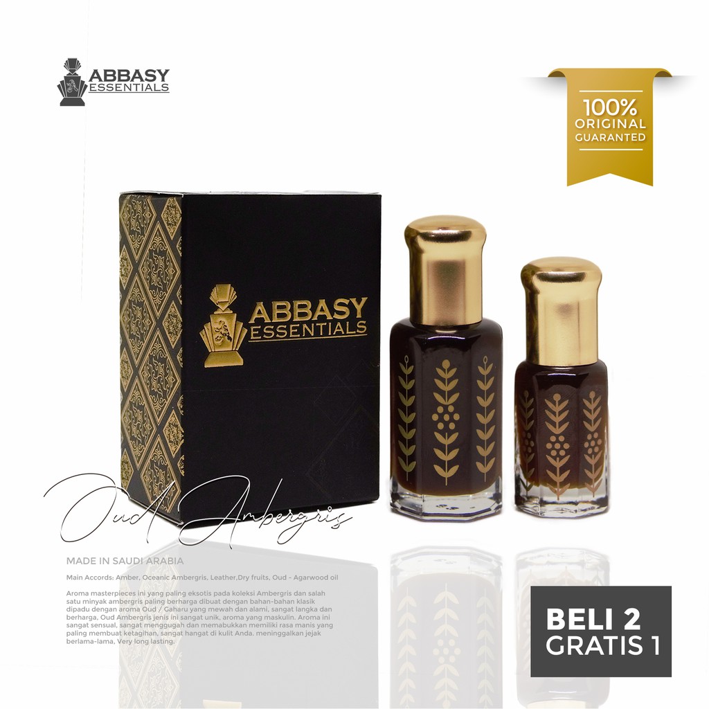 Oud Ambergris Natural Parfum Oil Minyak Gaharu Amber Anbar Shopee Indonesia