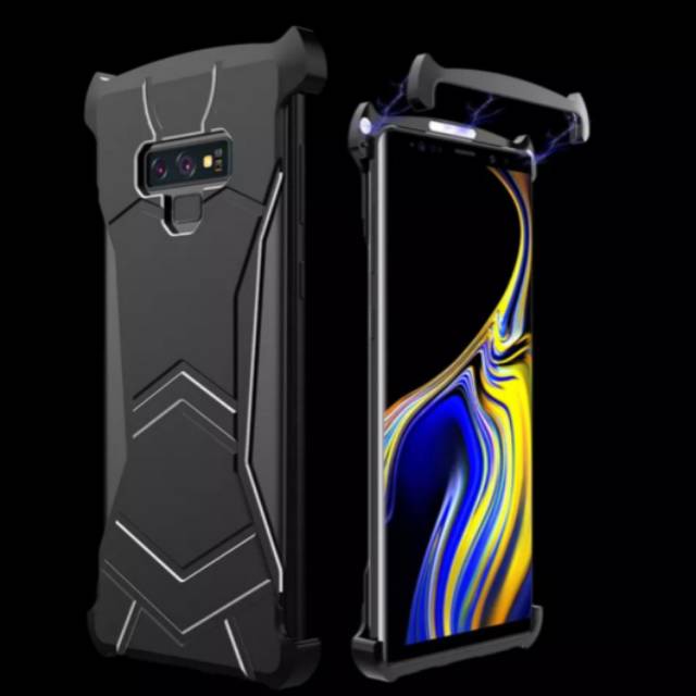 R-Just Metal Case Samsung Note 9 Magnetic Adsorption Black Panther