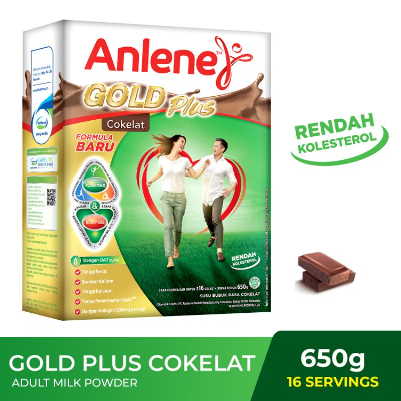 

Anlene Gold Plus Chocolate - Susu Bubuk 650 gr