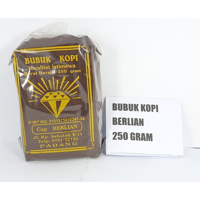 

Kopi Berlian 250 gram - Asli Padang