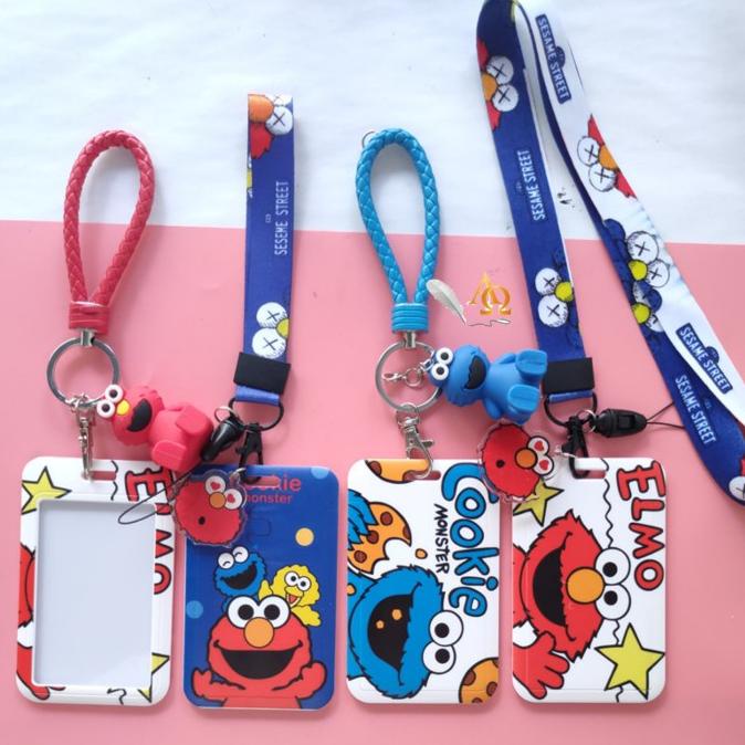 

Office & Stationery | Document Organizer | Tempat Kartu Unik / Card Holder Gantungan Kunci Sesame Street Imut | Best Seller