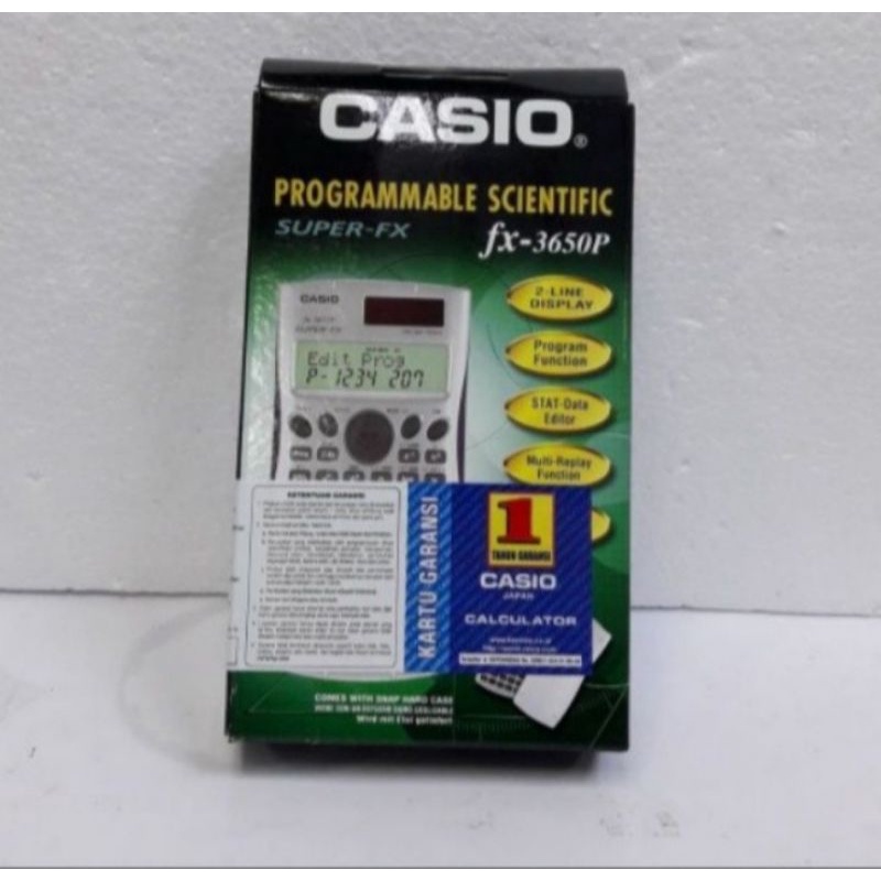 

CASIO FX 3650P KALKULATOR SENTIFIC PROGRAM ORIGINAL