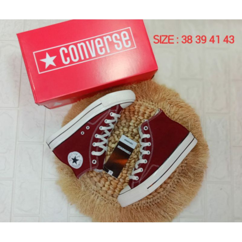 SEPATU CONVERSE TINGGI MERAH