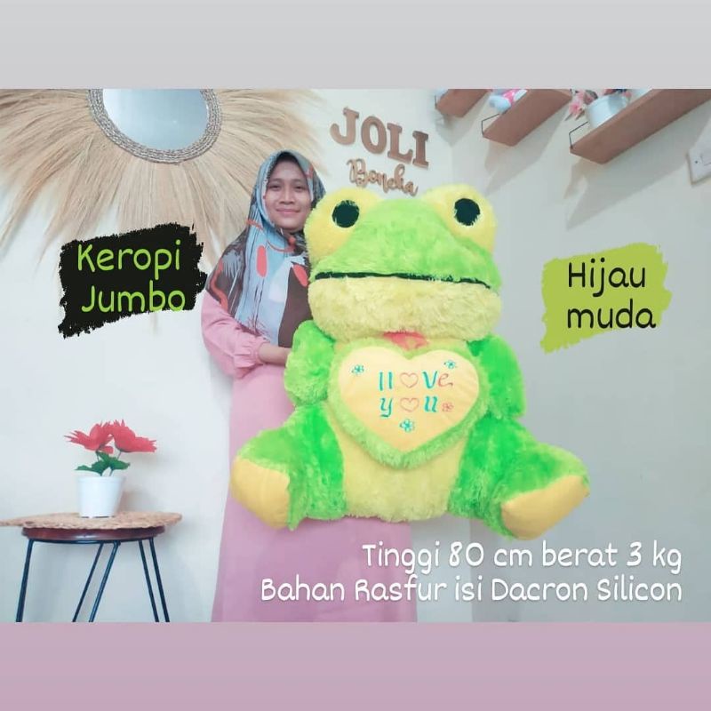 Boneka Keropi Jumbo Keropi Kaki Panjang Boneka Kodok jumbo