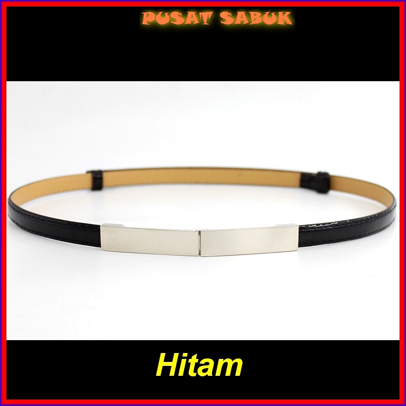 Gesper Sabuk Wanita Kulit Ikat Pinggang Kecil Women Belt Gold Tali Gasper Fashion Korea Warna Emas kekinian Hitam Cantik Model Import Grosir Murah Jakarta Surabaya Blet Pesta COD