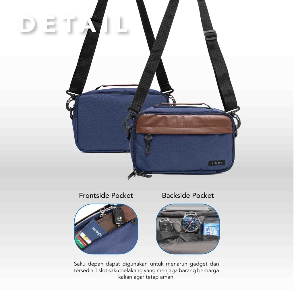 HEYLOOK Project - Tas Selempang Pria Sling Bag FOSTER Waist Bag Organizer Bag Distro Pria