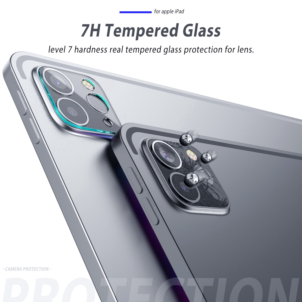 1/2pcs Tempered Glass Pelindung Lensa Kamera 3d Hd Untuk Apple Ipad Pro 11 &quot; 12.9 &quot; (2020)