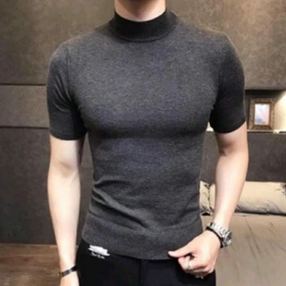 Jual TURTLENECK LENGAN PENDEK - Kaos kerah tinggi lengan pendek turtle