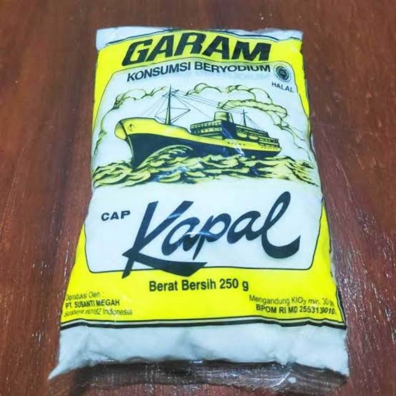 

garam cap kapal 250gr