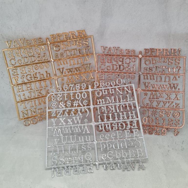 

➴uu Terbatas [Gold] Tambahan huruf untuk papan nama bayi letter board 94 ➴
