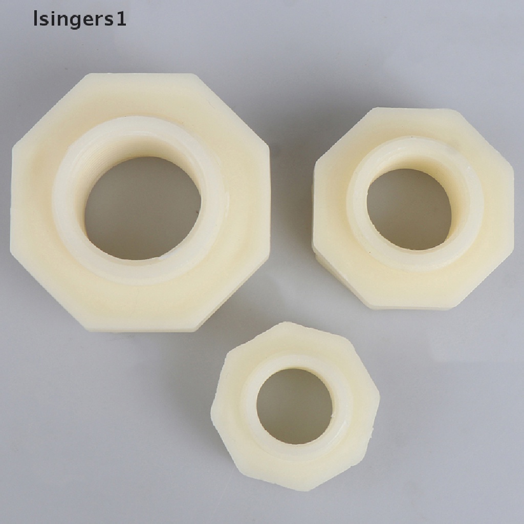(lsingers1) Konektor Pipa Tangki Air Akuarium Bahan ABS Ukuran 1 / 2 &quot;3 / 4&quot; 1 &quot;