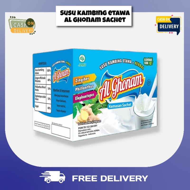 

Alghonam susu kambing - Susu kambing etawa asli original - Susu kambing terbaik 200g