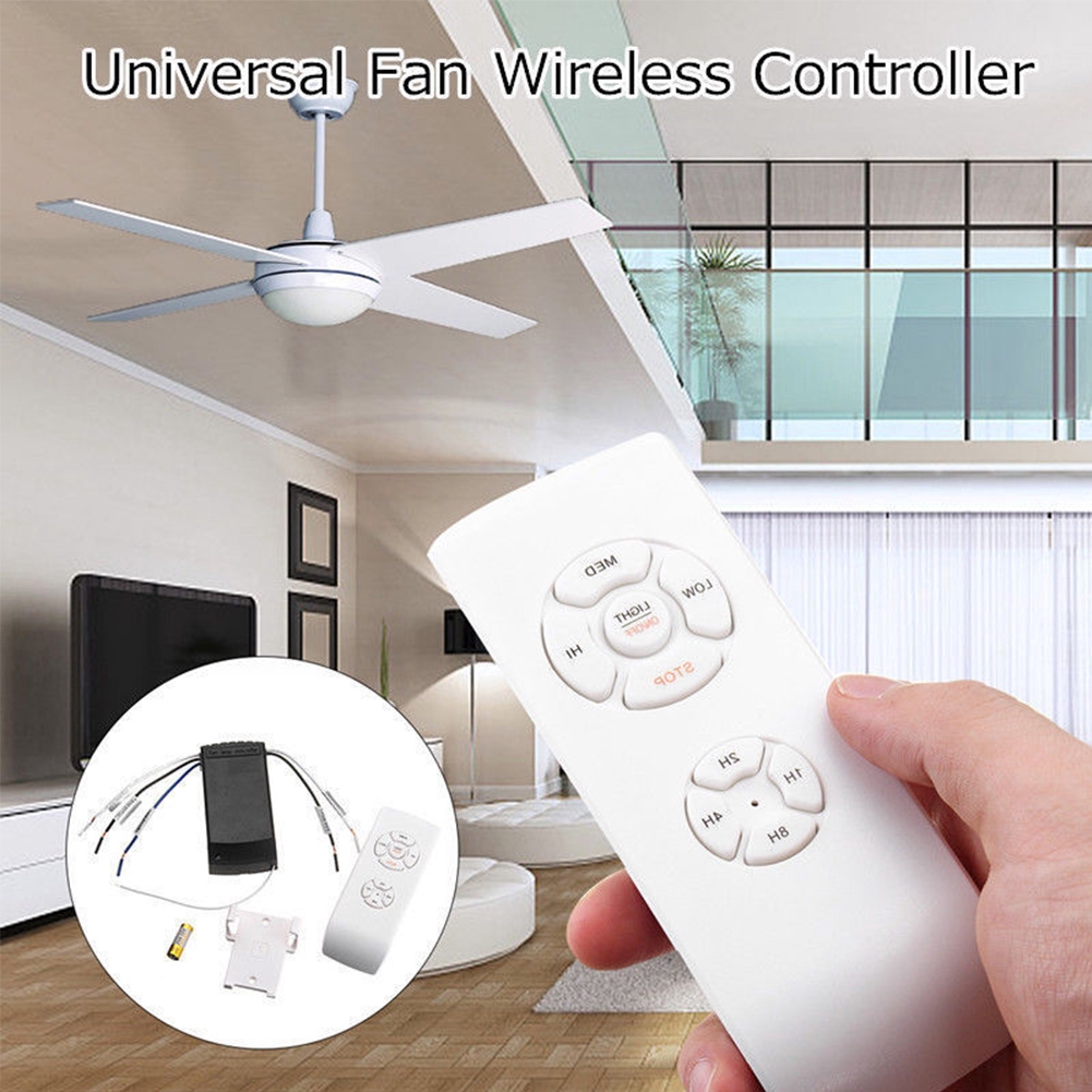 Ceiling Fan Light Lamp Timing Wireless Remote Controller Kit Universal 110v 220v Shopee Indonesia