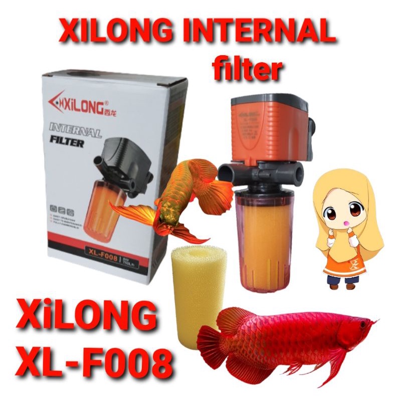 pompa celup air internal filter xilong XL-F008 power head internal filter