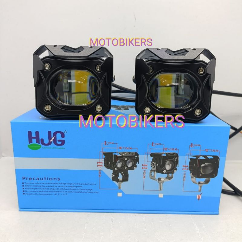 Lampu tembak Laser Foglamp D6K Kotak SUPERBRIGHT Hi LOO 30watt HJG/HRGA SEPASANG