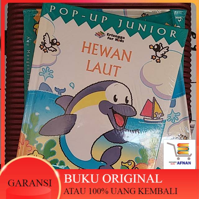 BUKU ANAK ERLANGGA ORIGINAL POP-UP JUNIOR: HEWAN LAUT  01120460 Snappy little oceans