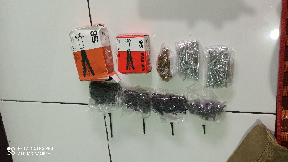 Viser / Fiser Sekrup S8 Tiptop 100 Pcs